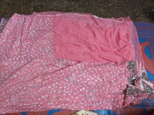 Party wear pink saree