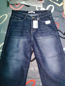Classic Dark Wash Denim Jeans