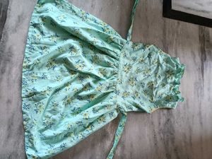 Cute Floral Print Cotton Dresses 3