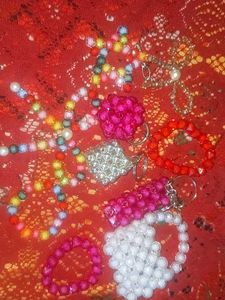 Beaded Bag Keychain
