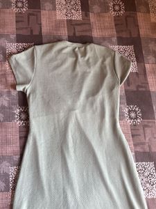 Sage Green Twist Front Dress