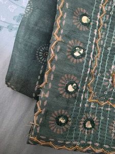 Libas Chanderi silk heavy work kurta