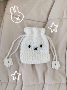 Crochet Drawstring Pouches - Set of 3