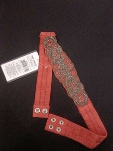 Light Orange Shade Beaded Belt