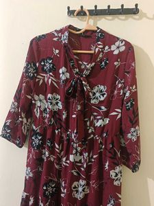 Floral Print Midi Dress