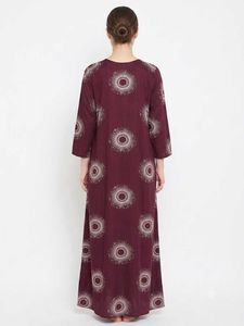 Elegant Maroon Printed nighty