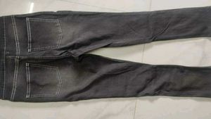 Classic Black Washed Denim Jeans