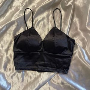 Satin V-Neck Cami Top