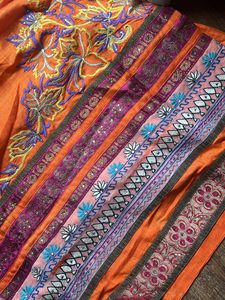 Matka Silk Orange Kurti