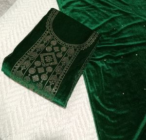 Unstitched Velvet Suit