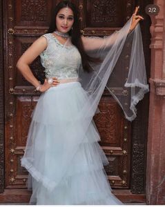 Elegant Tiered Skirt Gown