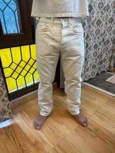 H&amp;M White Denim Jeans