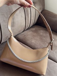 Stylish Chain Accent Hobo Bag