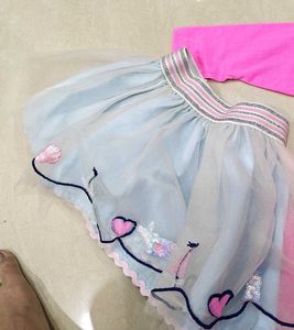 Cute Kids Dress &amp; Skirt Set