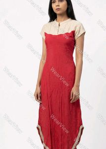 Elegant Red Ethnic Dress