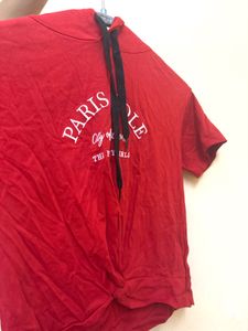Red Parisole Graphic T-Shirt