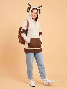 Cute Hooded Knit Sweater