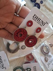 Stunning Red Stone Earrings