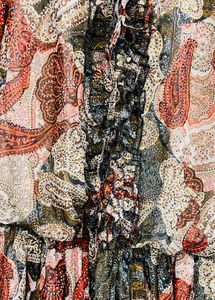 Boho Paisley Print Ruffle Dress