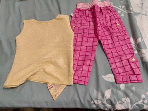 3 set Cute Yellow Top &amp; Jeans  for Girl