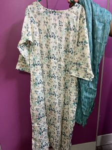 Floral Print Kurti with Palazzo Pants