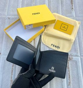 Fendi Black Leather Monster Wallet WD BOX