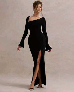 Full-Sleeve Maxi Dress | Bodycon Fit