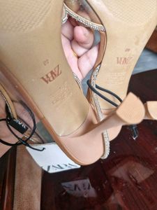 Zara Embellished Slingback Heels