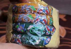 Set of 6 Colorful Butterfly Bangles