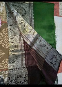 Elegant Green Banarasi Silk Saree