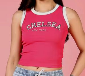 Pink Chelsea New York Graphic Tank Top