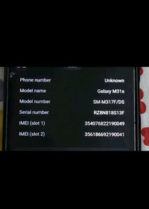 Samsung galaxy m31s Phone 📱