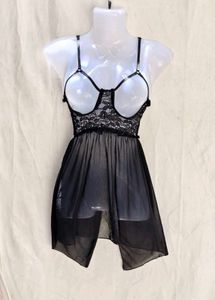 I. Black Lace Babydoll Lingerie