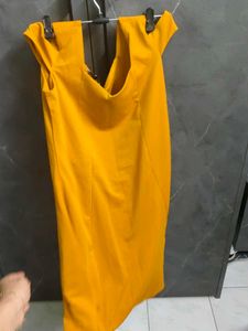 Vibrant Yellow Cap Sleeve Dress