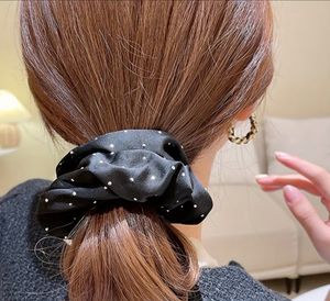 Set of 6 Sparkly Satin Scrunchies