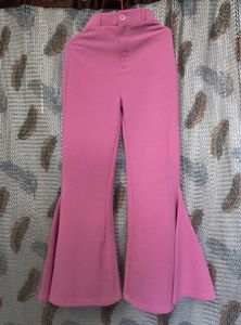 Pink Flared Bell Bottom Pants
