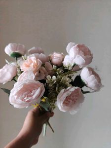 Artificial Pink Roses Bouquet