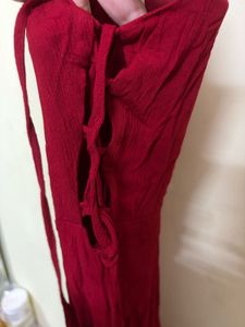 Chic Red Sleeveless Dress