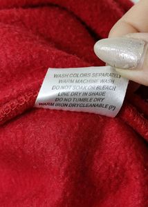 CKM Brand Women's Red Fleece Jacket