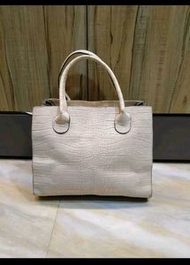 Chic Crocodile Embossed Tote Bag