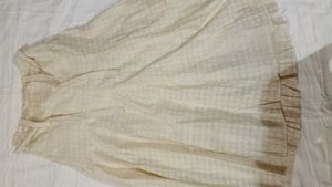 Elegant Cream Ethnic Skirt