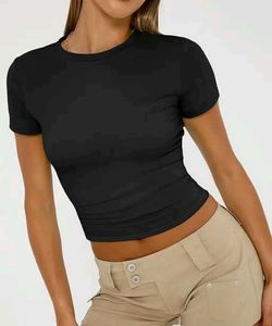 Black Cropped T-Shirt