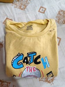 Yellow Graphic Print T-Shirt