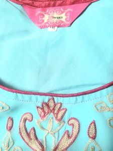 Very Beautiful Colour Embroidery Kurti