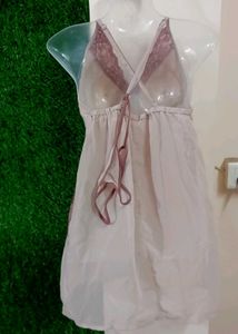 Clovia Sheer Floral Night Dress