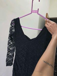Elegant Black Lace Dress