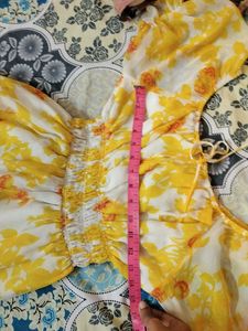 Yellow Floral Summer Dress