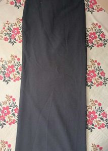 Chic Black Crop Top and skirt set