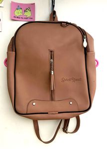 College Going Backpack 🎒 | Baby Pink