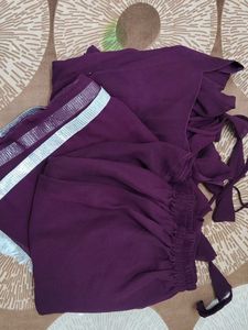 Elegant Purple Long Sleeve Dress